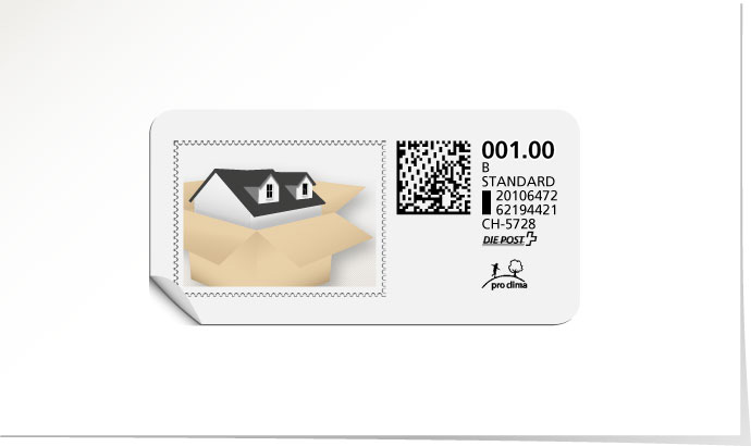 B-Post-Briefmarke 608/5 vanille
