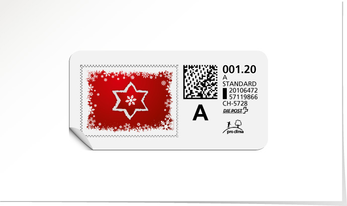 A-Post-Briefmarke 612/5 ultra red