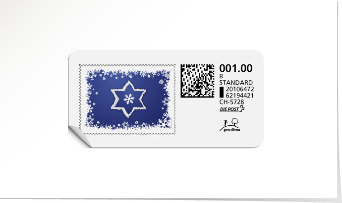 B-Post-Briefmarke 612/5 infra violet