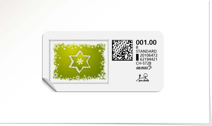 B-Post-Briefmarke 612/5 lime tonic