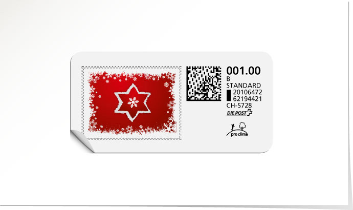 B-Post-Briefmarke 612/5 ultra red