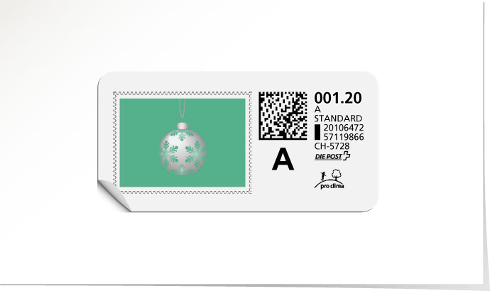 A-Post-Briefmarke 616 türkis