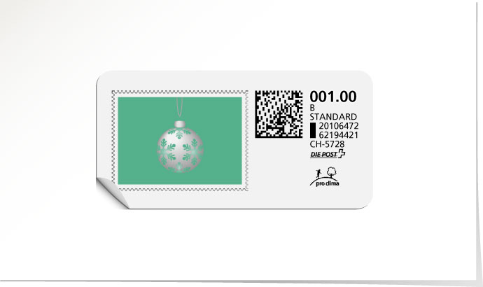 B-Post-Briefmarke 616 türkis