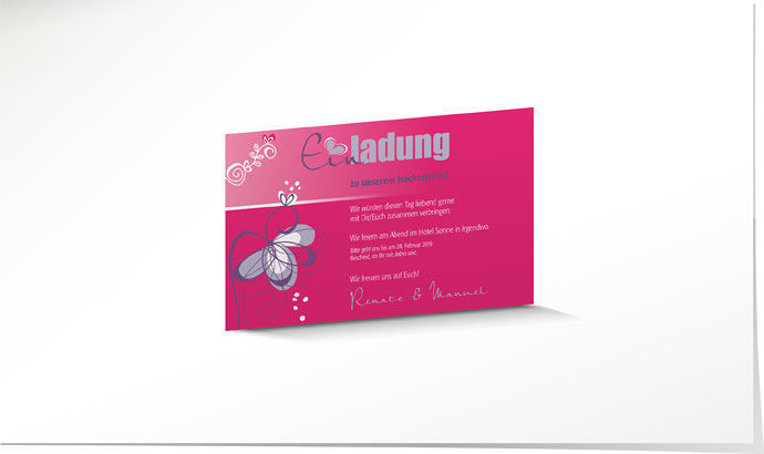 Einlagekarte 629 Einlagekarte Hochzeit