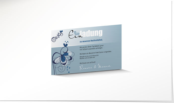 Einlagekarte 629 Einlagekarte Hochzeit