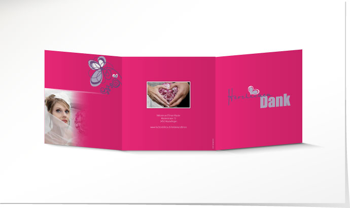 Dankeskarte Hochzeit 629 Dankeskarte Hochzeit