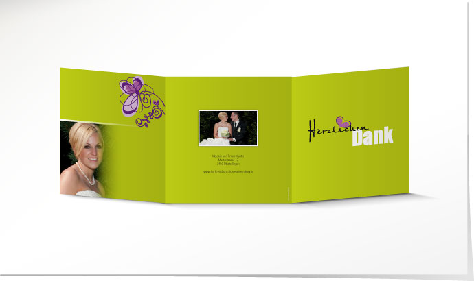 Dankeskarte Hochzeit 629 Dankeskarte Hochzeit