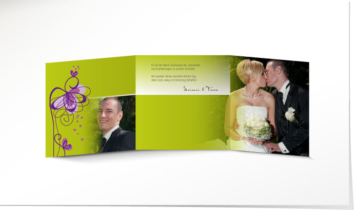 Dankeskarte Hochzeit 629 Dankeskarte Hochzeit