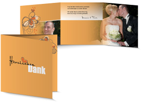 Dankeskarte Hochzeit 629