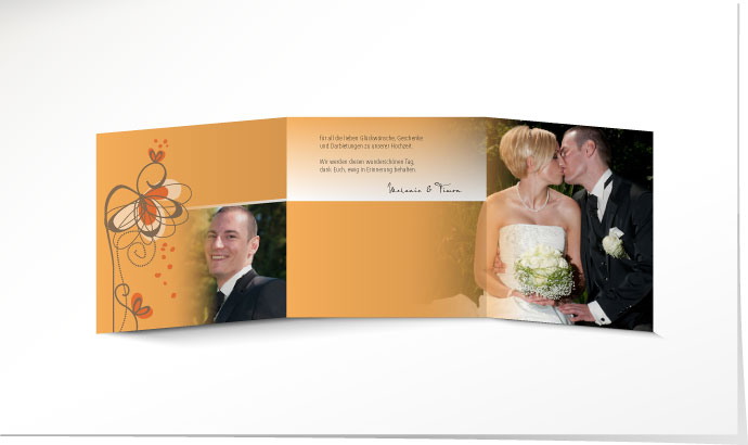Dankeskarte Hochzeit 629 Dankeskarte Hochzeit