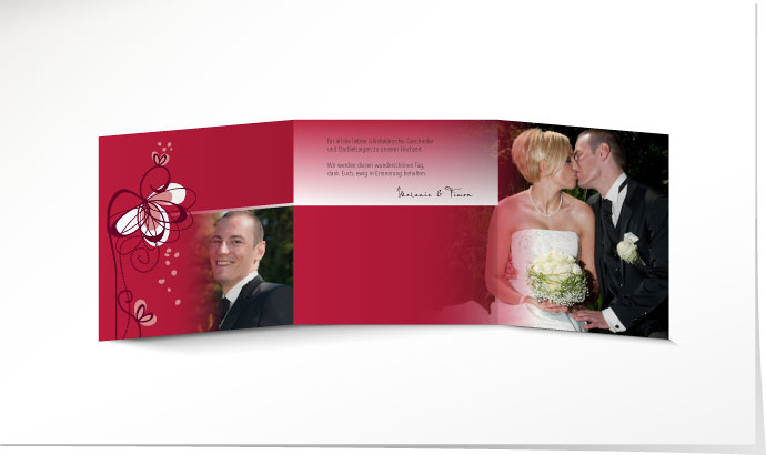 Dankeskarte Hochzeit 629 Dankeskarte Hochzeit