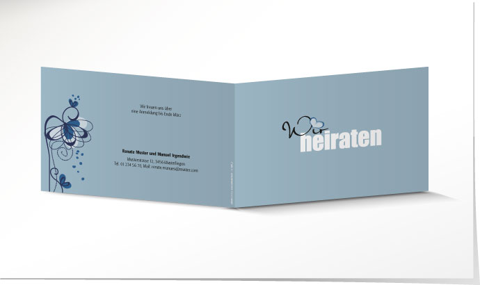 Hochzeitseinladung 629 Hochzeitskarte