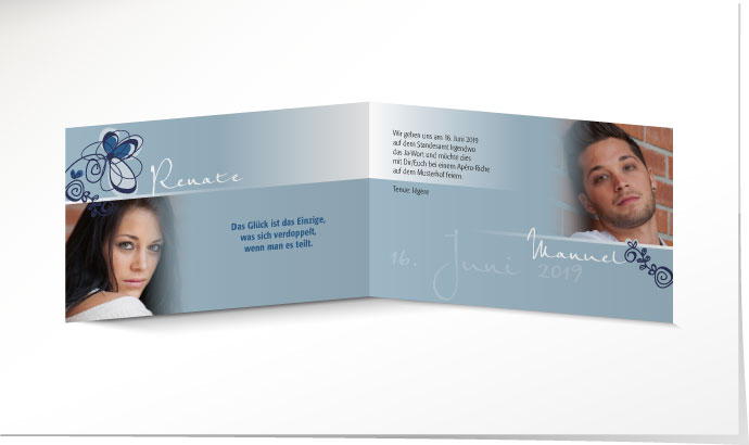 Hochzeitseinladung 629 Hochzeitskarte