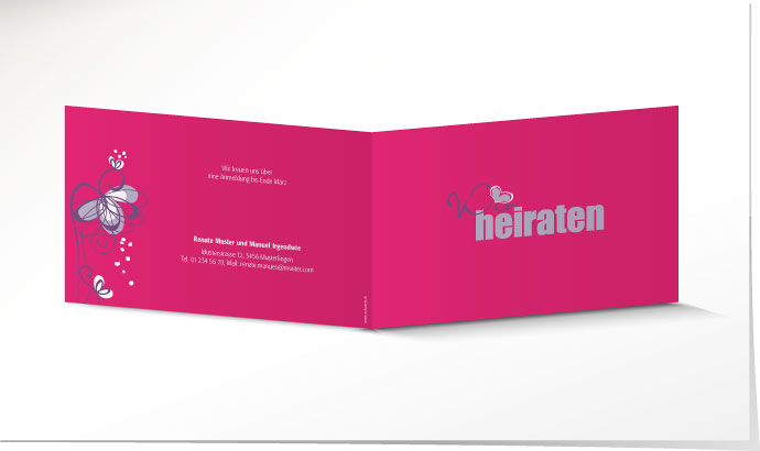 Hochzeitseinladung 629 Hochzeitskarte