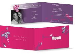 Menükarte Hochzeit 629