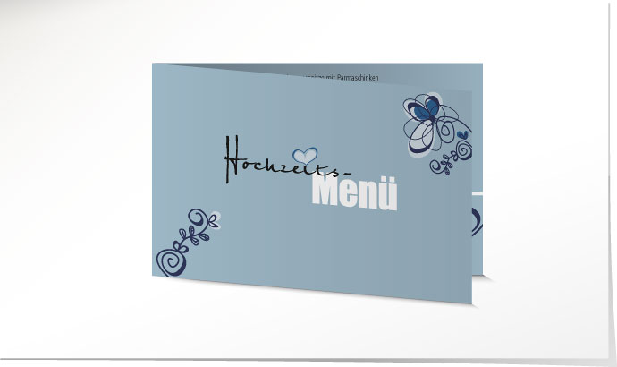 Menükarte Hochzeit 629 Menükarte Hochzeit