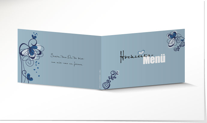 Menükarte Hochzeit 629 Menükarte Hochzeit