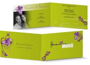 Menükarte Hochzeit 629