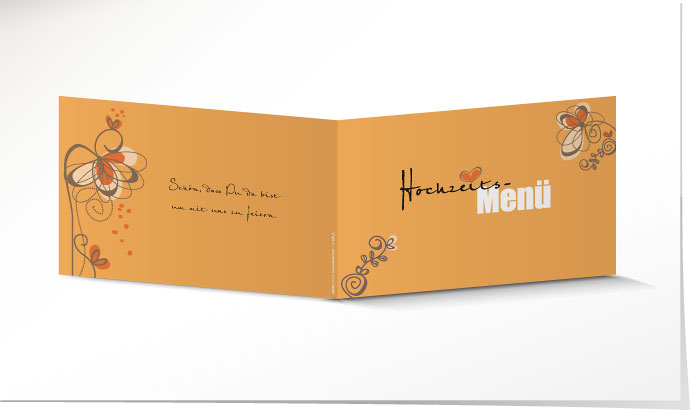 Menükarte Hochzeit 629 Menükarte Hochzeit