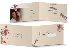 Menükarte Hochzeit 629