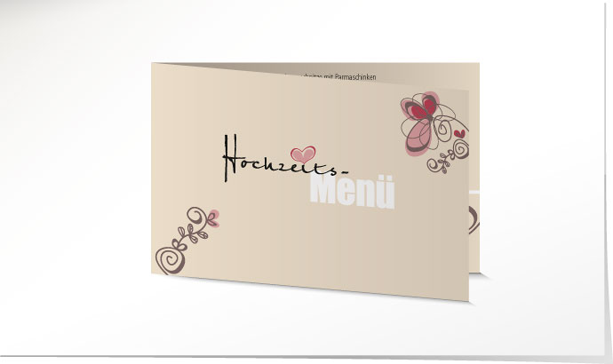 Menükarte Hochzeit 629 Menükarte Hochzeit