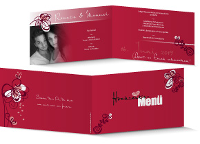Menükarte Hochzeit 629