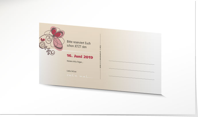 Save the Date Karte 629 Save the Date Karte