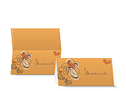 Tischkarte Hochzeit 629
