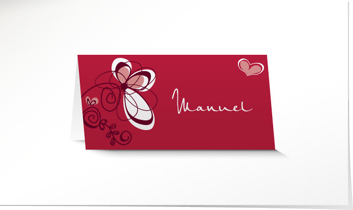 Tischkarte Hochzeit 629 Tischkarte