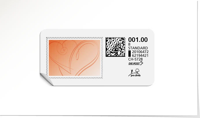 B-Post-Briefmarke 631 capucine