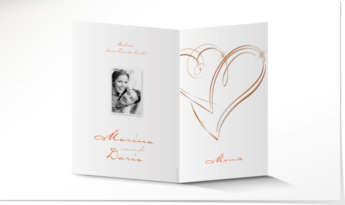 Menükarte Hochzeit 631A Menükarte Hochzeit