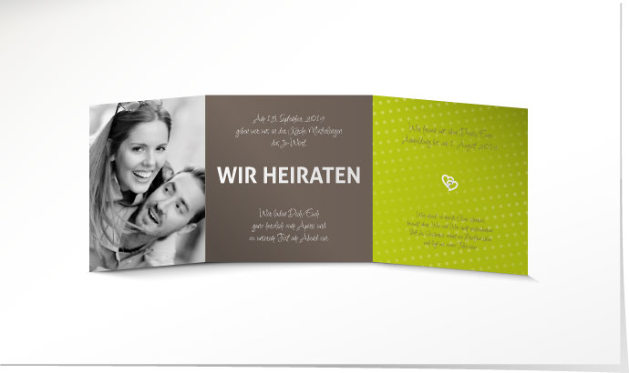 Hochzeitseinladung 632 Hochzeitskarte