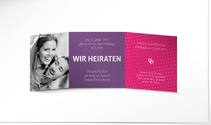 Hochzeitseinladung 632 Hochzeitskarte