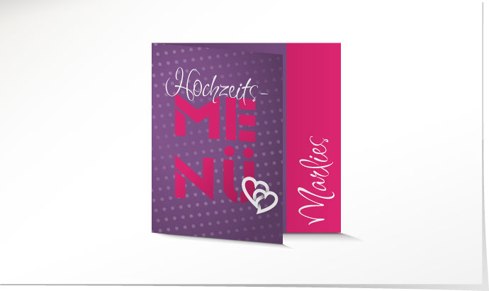 Menükarte Hochzeit 632 Menükarte Hochzeit