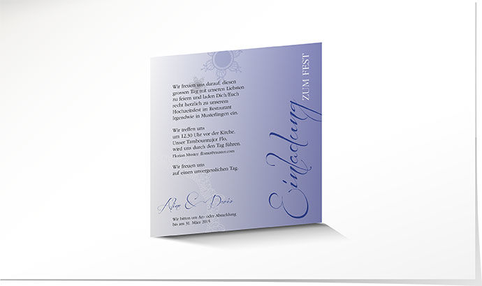 Einlagekarte 633 Einlagekarte Hochzeit
