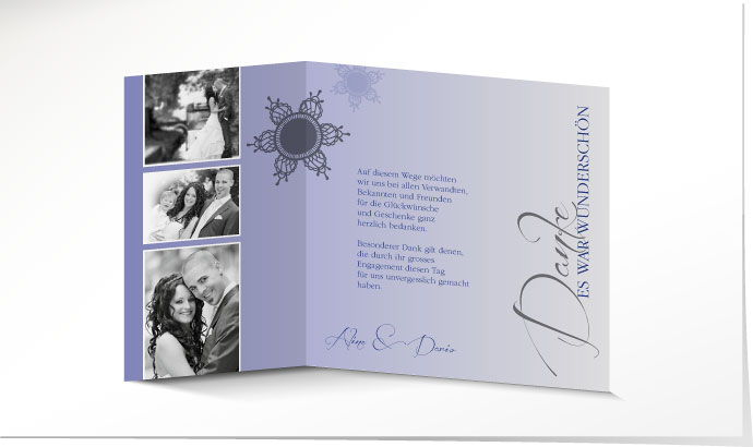 Dankeskarte Hochzeit 633 Dankeskarte Hochzeit