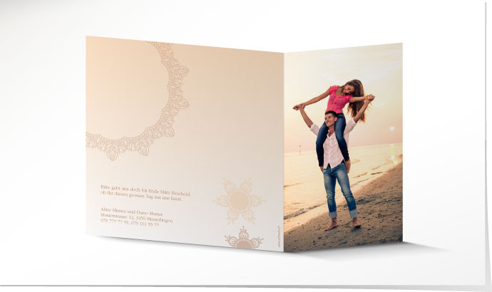 Hochzeitseinladung 633 Hochzeitskarte