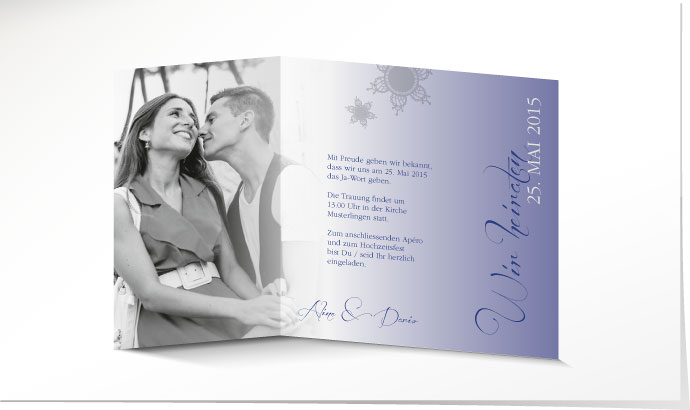 Hochzeitseinladung 633 Hochzeitskarte