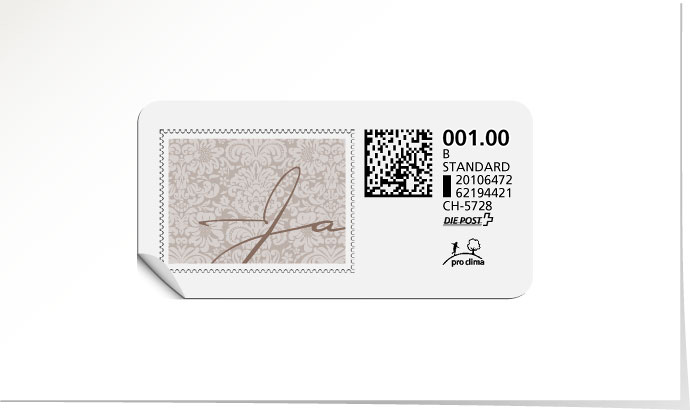 B-Post-Briefmarke 634 urban grey
