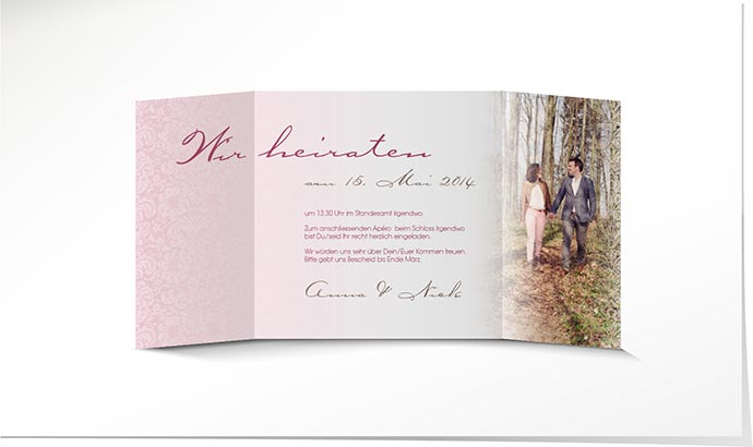 Hochzeitseinladung 634 Hochzeitseinladung
