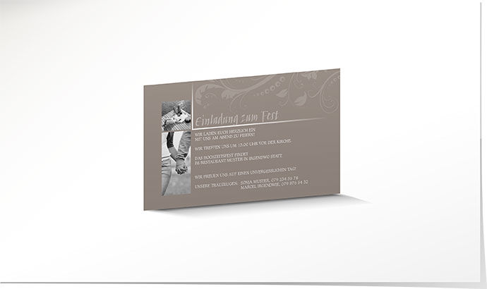 Einlagekarte 635 Einlagekarte Hochzeit