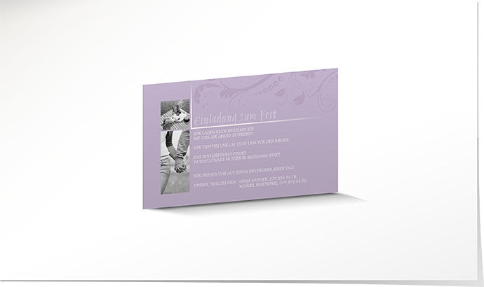 Einlagekarte 635 Einlagekarte Hochzeit