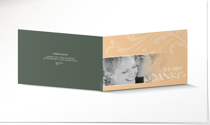 Dankeskarte Hochzeit 635 Dankeskarte Hochzeit