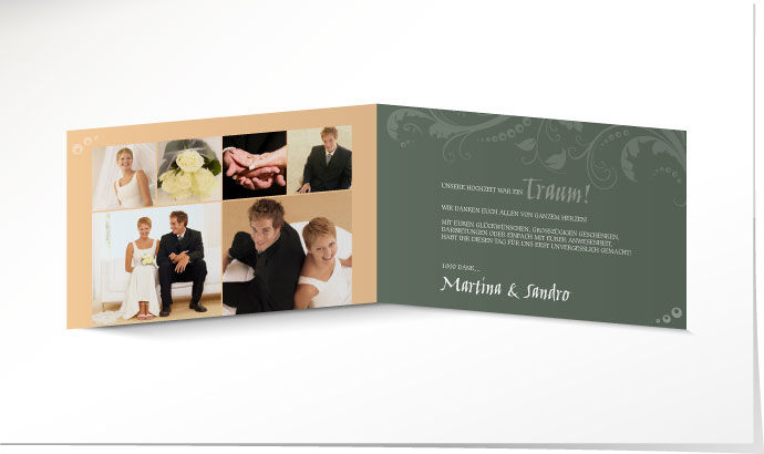 Dankeskarte Hochzeit 635 Dankeskarte Hochzeit
