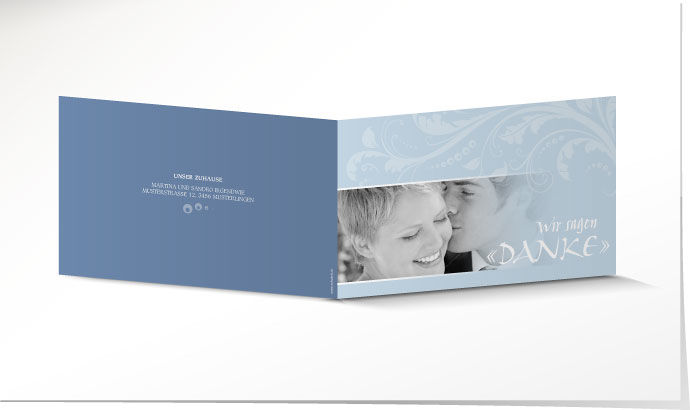Dankeskarte Hochzeit 635 Dankeskarte Hochzeit