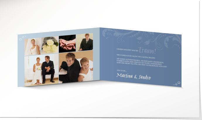 Dankeskarte Hochzeit 635 Dankeskarte Hochzeit
