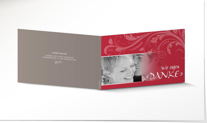 Dankeskarte Hochzeit 635 Dankeskarte Hochzeit