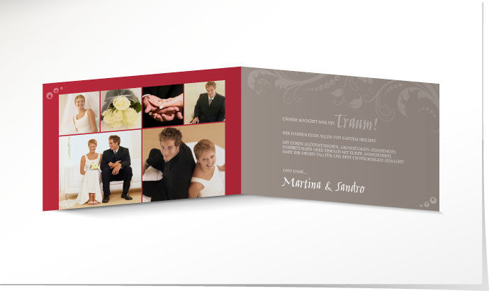 Dankeskarte Hochzeit 635 Dankeskarte Hochzeit