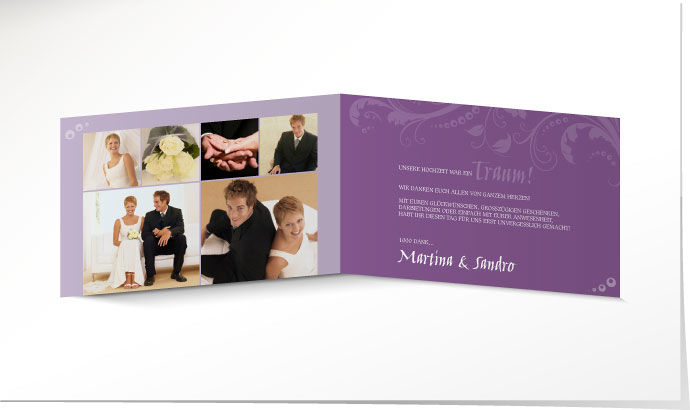 Dankeskarte Hochzeit 635 Dankeskarte Hochzeit