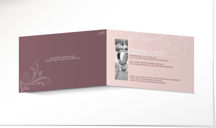 Hochzeitseinladung 635 Hochzeitskarte